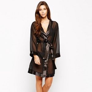 Black Kimono Robe